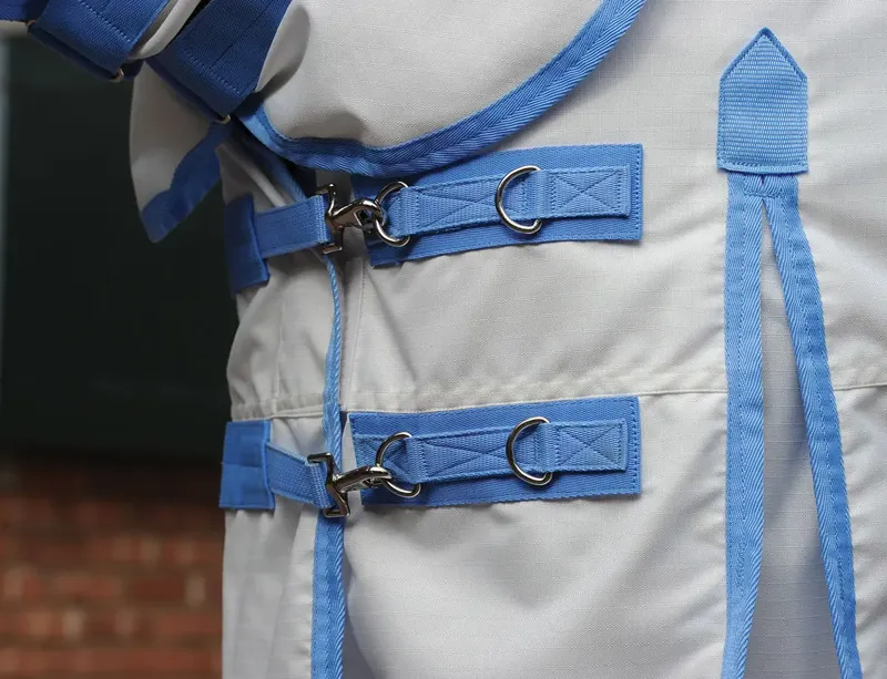 Weatherbeeta Sweet Itch Shield Combo Neck - WHITE/BLUE-4