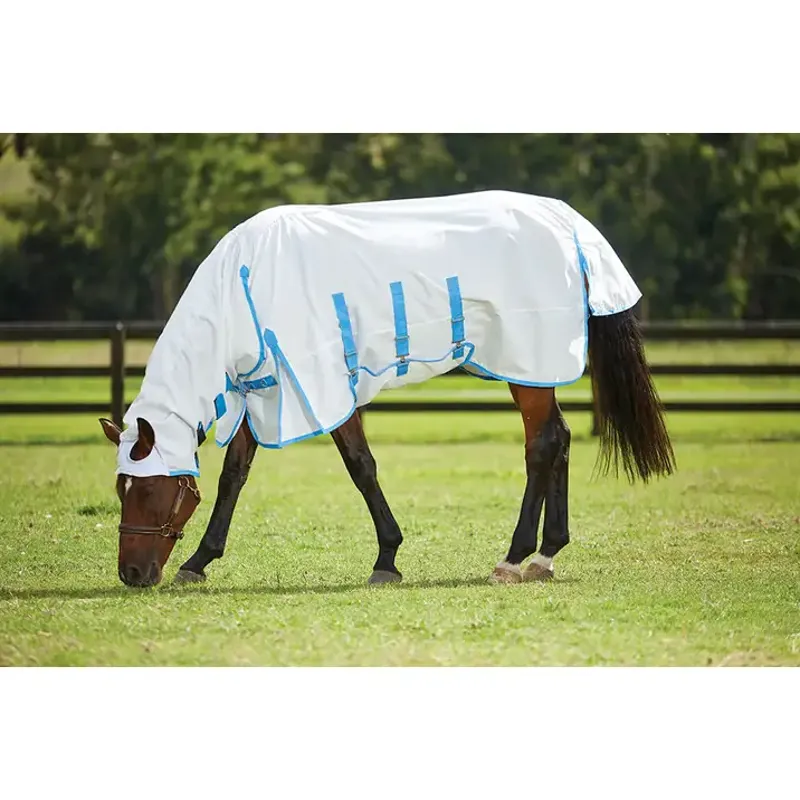 Weatherbeeta Sweet Itch Shield Combo Neck - WHITE/BLUE-1