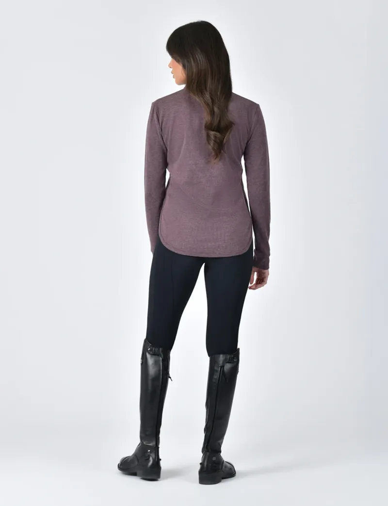 WeatherBeeta London Layer Long Sleeve Top Mulberry Marle-1