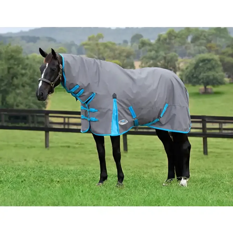 WeatherBeeta ComFiTec Classic Combo Neck Lite Plus - 50g - GREY / BRIGHT BLUE / WHITE 