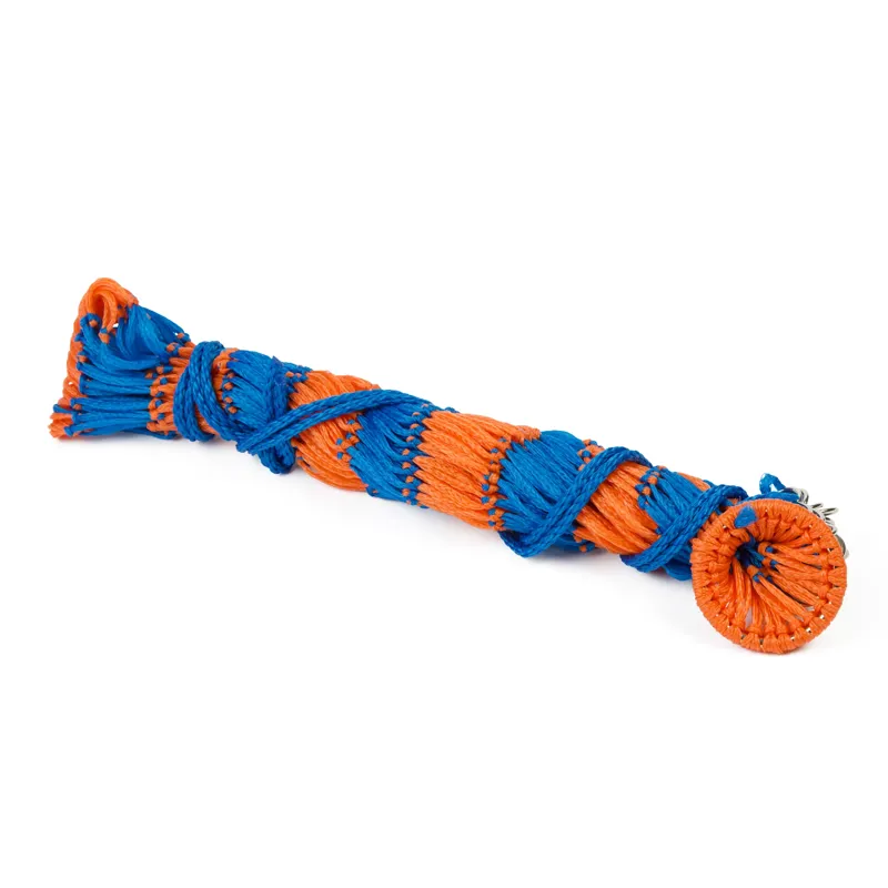 Shires Deluxe Haynet BLUE/ORANGE 40 Inch - holes 5 1/2cm