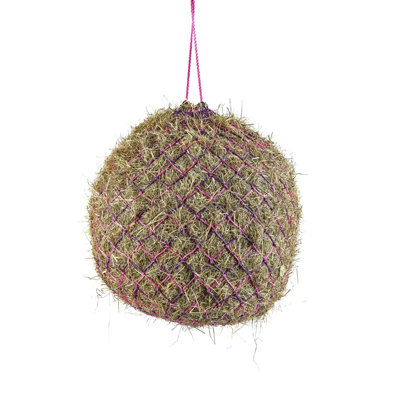 Shires Deluxe Haynet PUR/PNK 40 Inch - holes 5 1/2cm-1