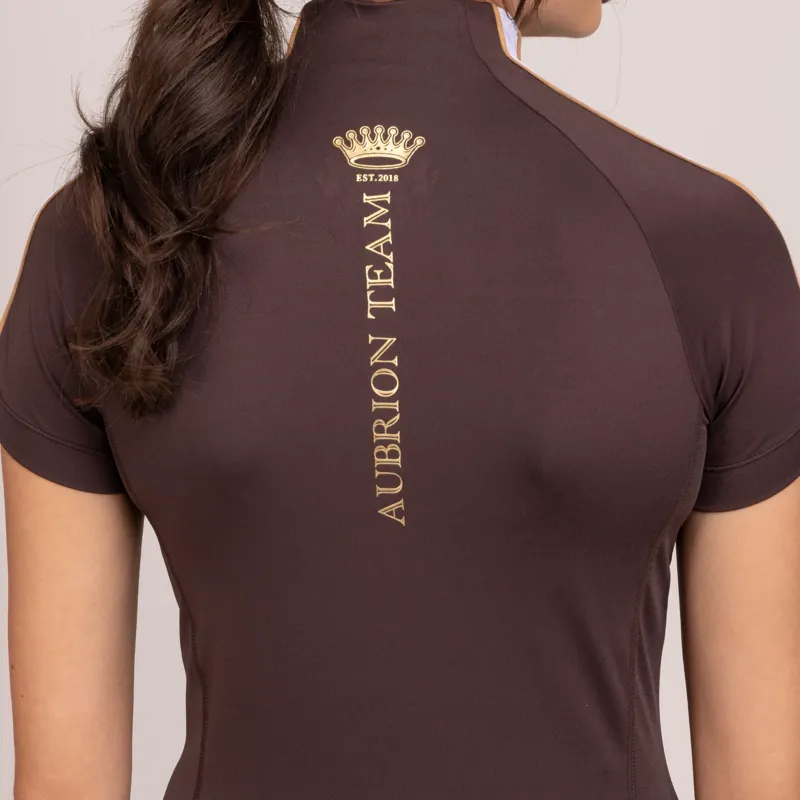 Aubrion Team Short Sleeve Base Layer - UMBER -3