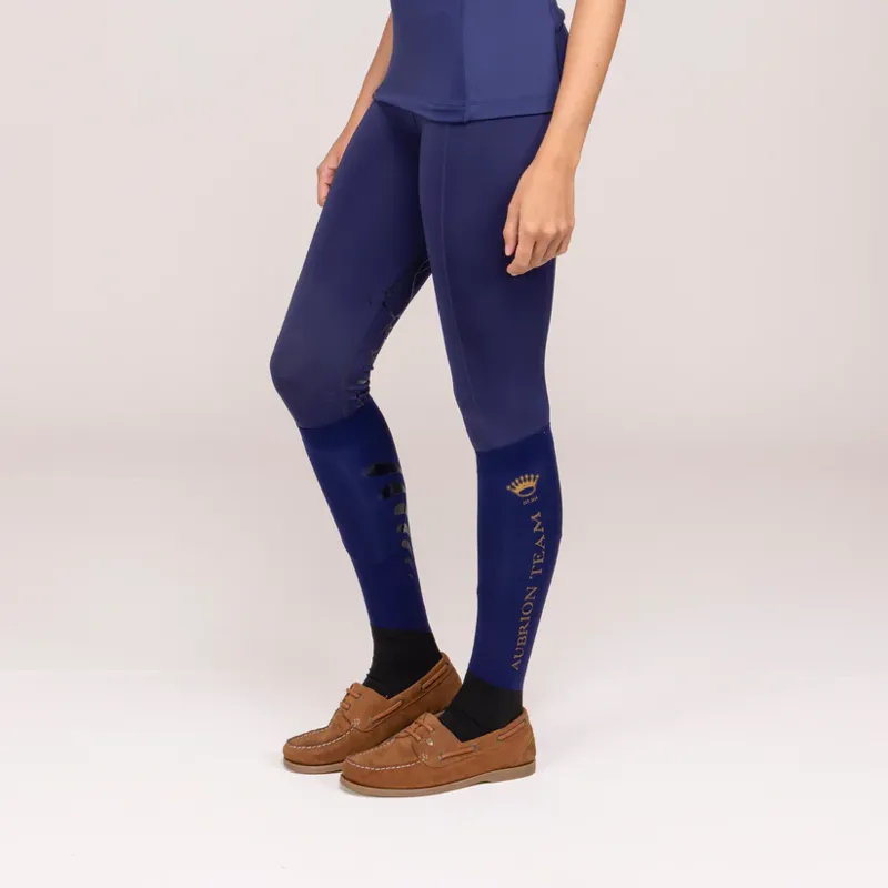 Aubrion Team Riding Tights - MIDNIGHT -2