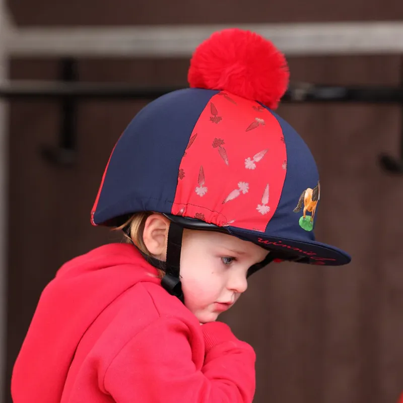 Winnie and Me Hat Silk NAVY / RED - One Size -4