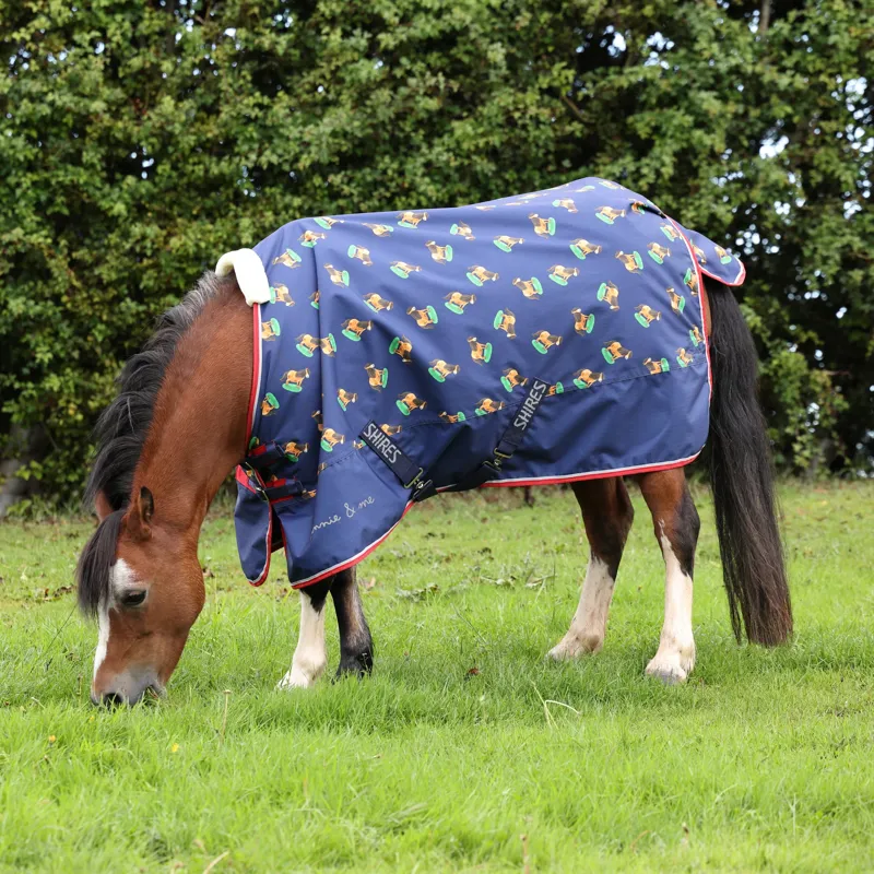 Winnie and Me Lite Turnout Rug in NAVY-5