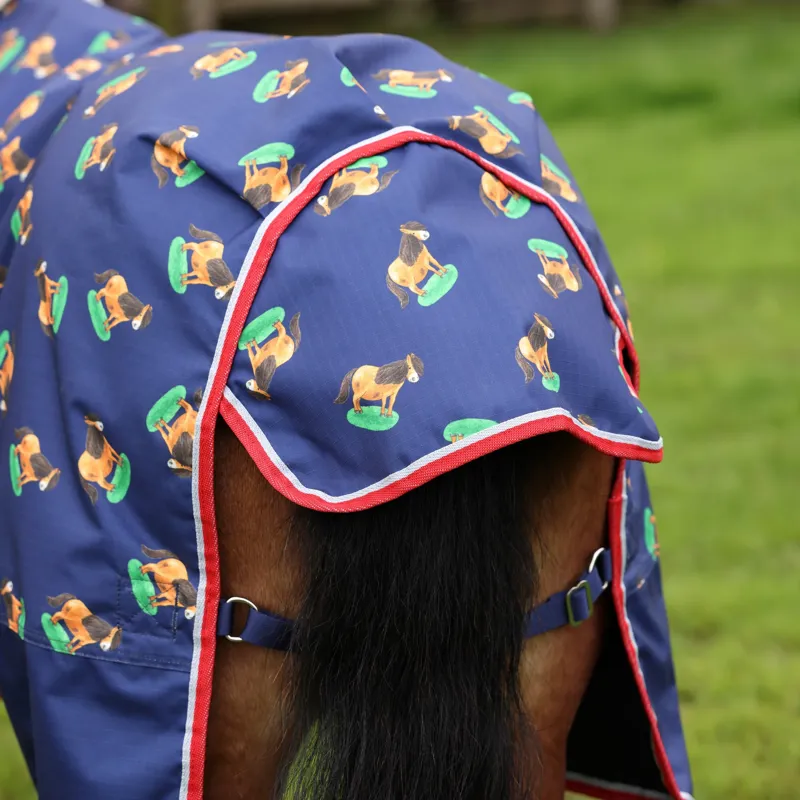 Winnie and Me Lite Turnout Rug in NAVY-2