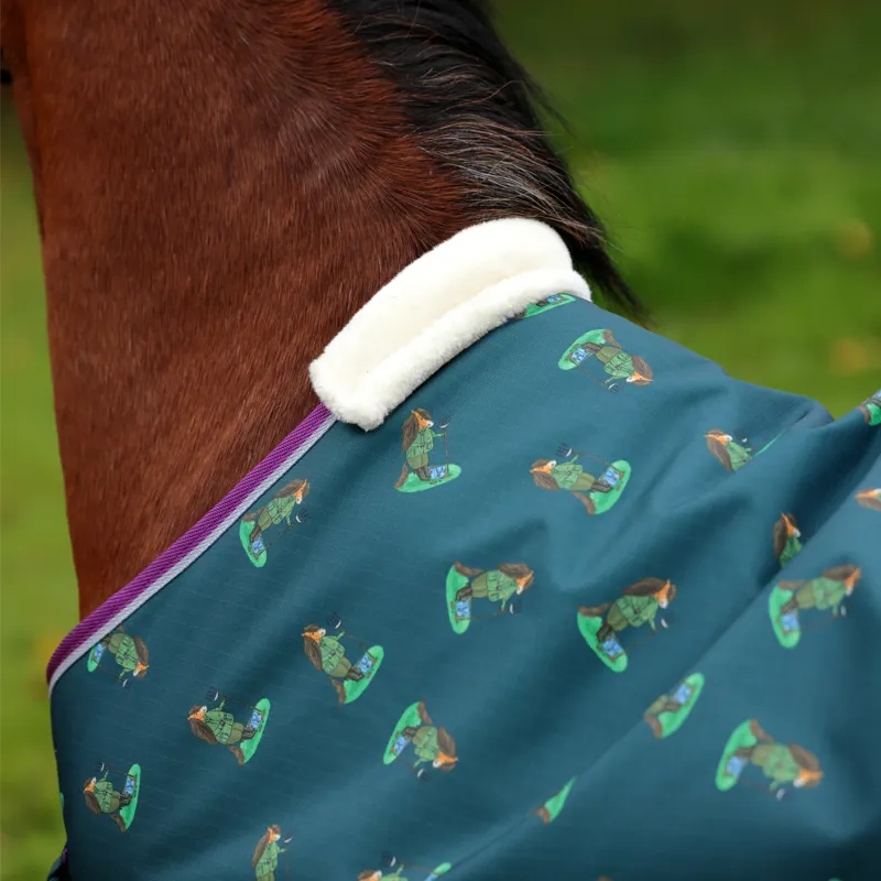 Winnie and Me 100 Turnout Rug in GREEN-4