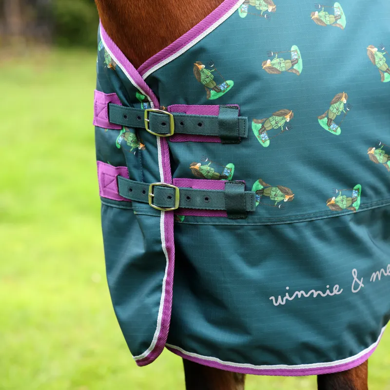 Winnie and Me 100 Turnout Rug in GREEN-5