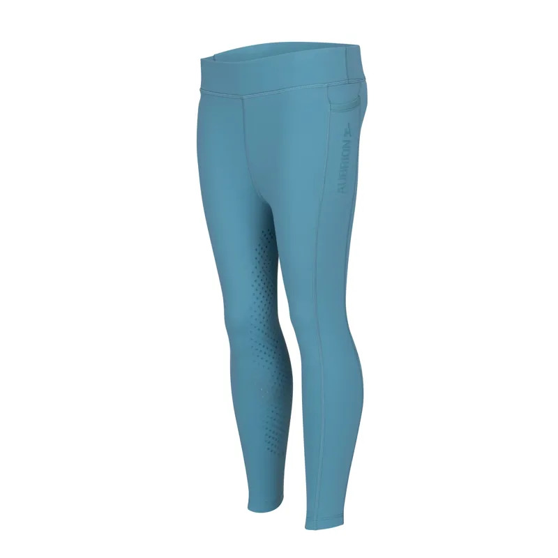 Aubrion React Non-Stop Riding Tights - Young Rider HAZE