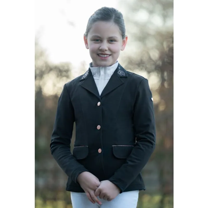 HKM Competition Jacket - Flora - Kids - BLACK-2