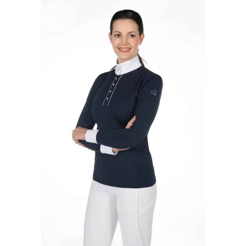 HKM Competition Shirt Emilia - DEEP BLUE -1