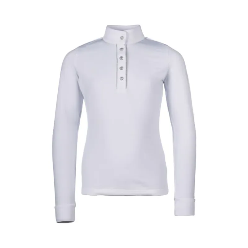 HKM Kids Emilia Competition Shirt - WHITE 