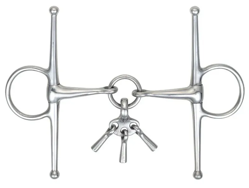 Shires Full Cheek Snaffle With Keys STAINLESS STEEL