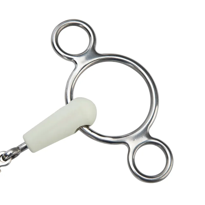 Shires EquiKind Softie Two Ring Gag Peanut Link-1