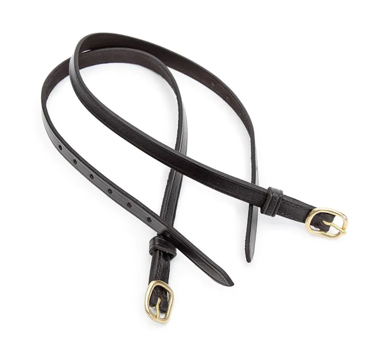 Shires Blenheim Leather Spur Straps HAVANA 1/2 Inch Adult