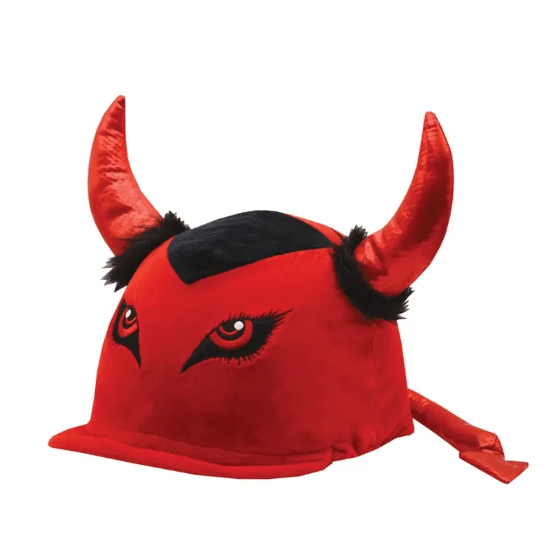 Equetech Halloween Too Hot Devil Hat Silk - RED - One Size 