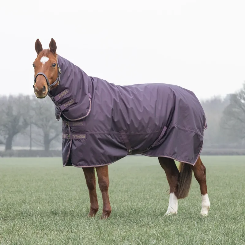 Shires Typhoon 100 Combo Turnout Rug BLACK CHERRY