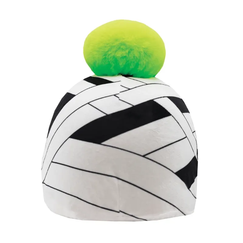 Equetech Halloween Mummy Mayhem Hat Silk - GREEN / WHITE - One Size -1