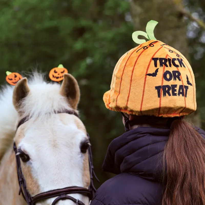 Equetech Childs Wicked Pumpkin Hat Silk - ORANGE - One Size-3