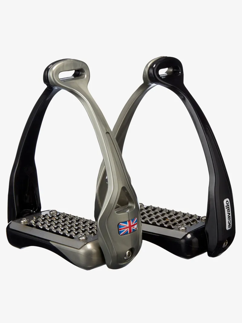 Acavello Opera Stirrup - BLACK / TITANIUM 