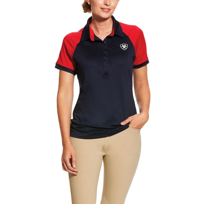 Ariat Team 3.0 Womens Polo - NAVY TEAM