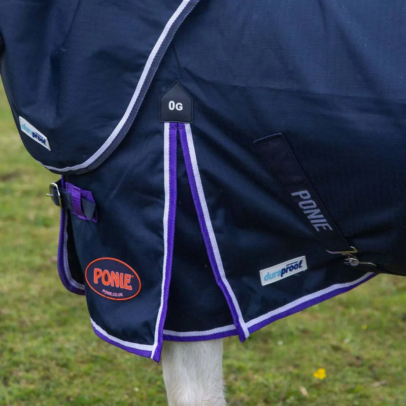 Gallop Ponie Duraproof 5-Point Standard Lightweight Turnout - NAVY-1