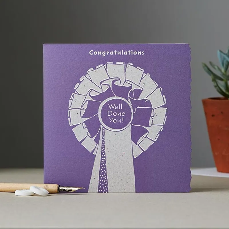 Deckled Edge Card - Congratulations