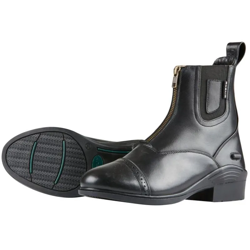 Dublin Evolution Zip Front Paddock Boots - BLACK