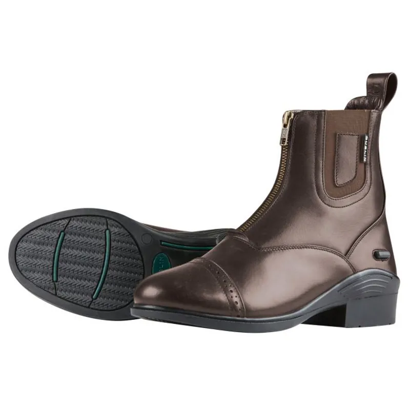 Dublin Evolution Zip Front Paddock Boots - BROWN