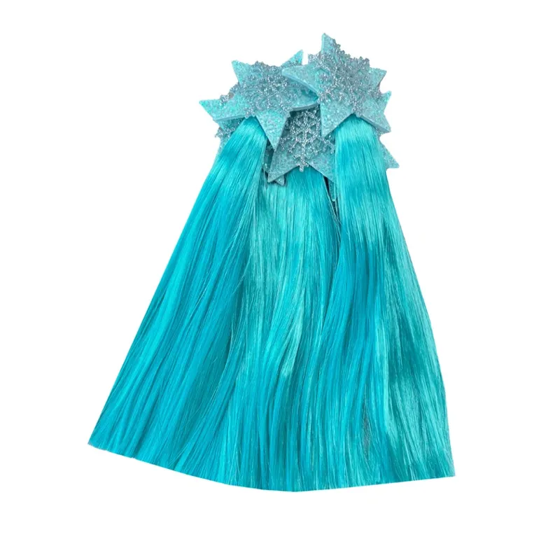 Equetech Christmas Icicle Horse Mane Tassels - 5 Pack - BLUE - One Size 