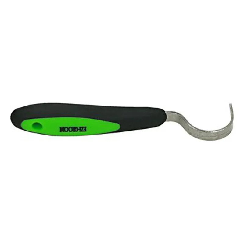 Shires EZI-GROOM Grip Hoof Pick LIME GREEN one size