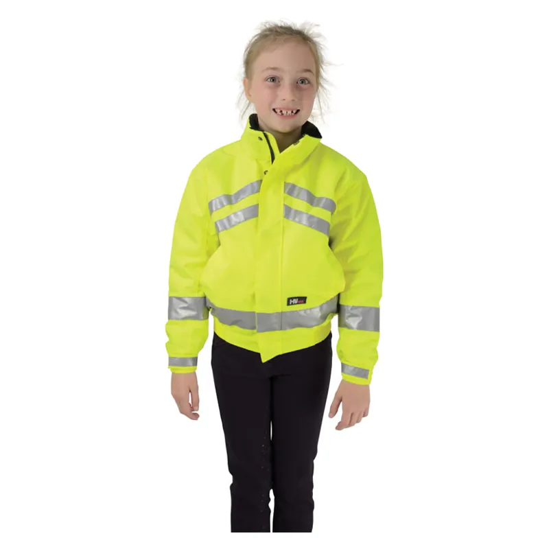 HyVIZ Reflective Waterproof Childrens Blouson Jacket - YELLOW