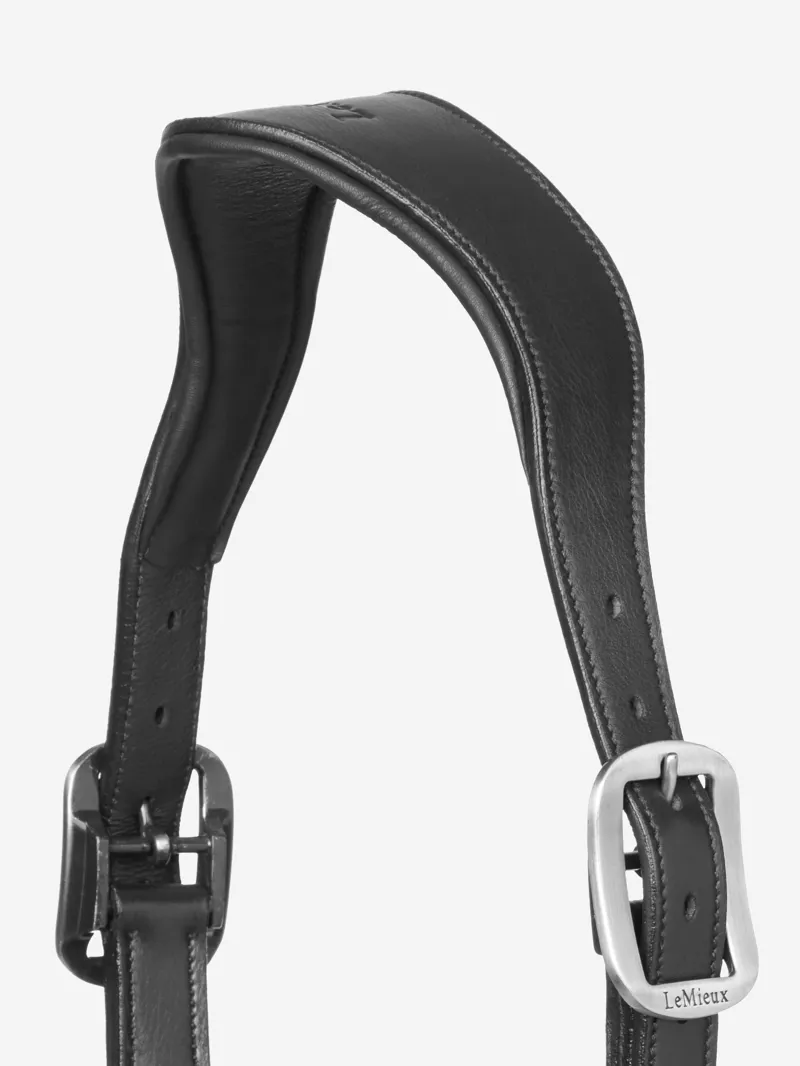 Lemieux Leather Crystal Headcollar - BLACK - Full-1