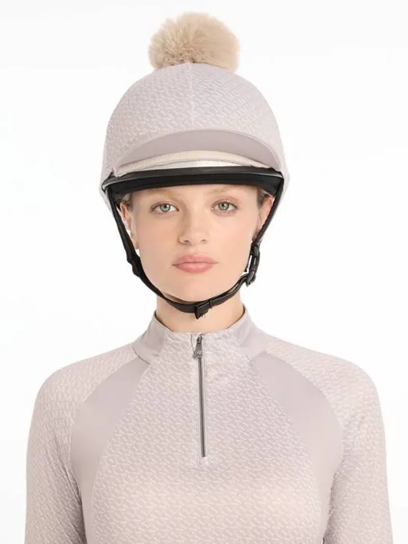 LeMieux Faith Hat Silk - STONE - One Size-3