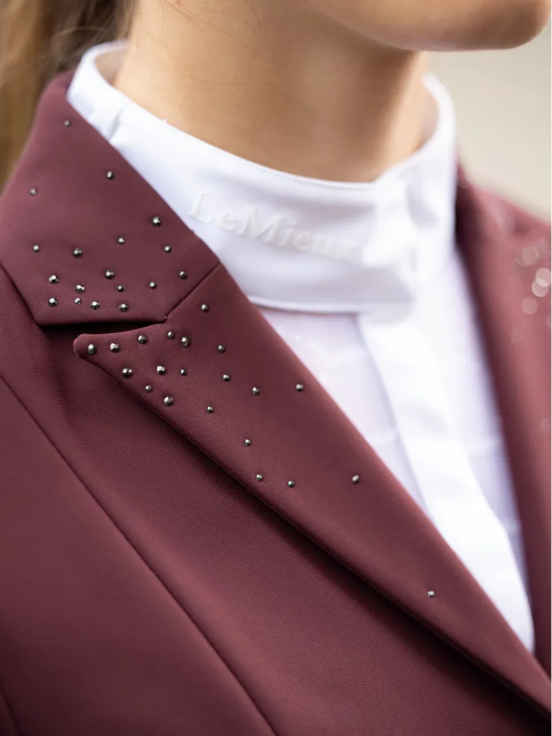 LeMieux Junior Pro Show Jacket - BURGUNDY-2