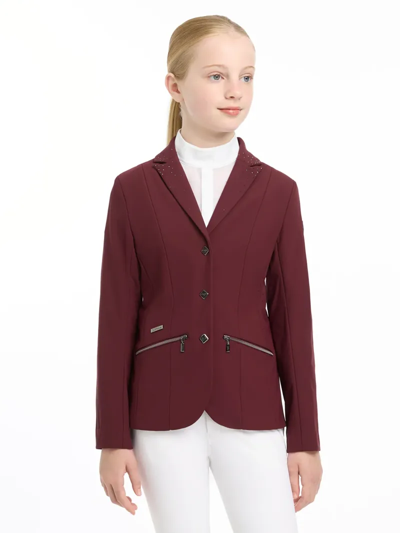 LeMieux Junior Pro Show Jacket - BURGUNDY