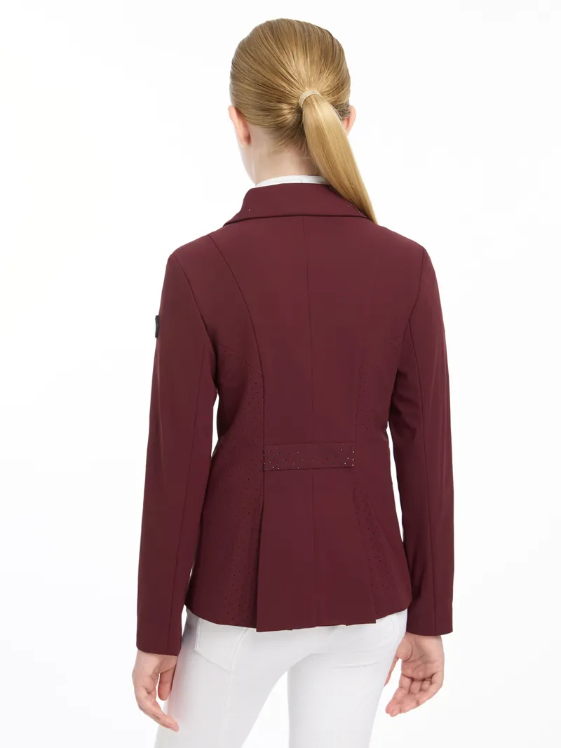 LeMieux Junior Pro Show Jacket - BURGUNDY-1
