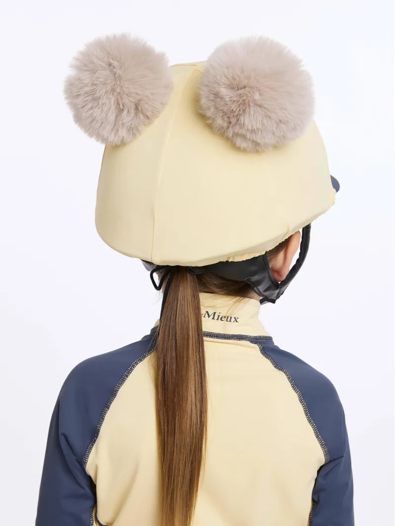 LeMieux Mini Double Pom Hat Silk - MIMOSA - One Size-1