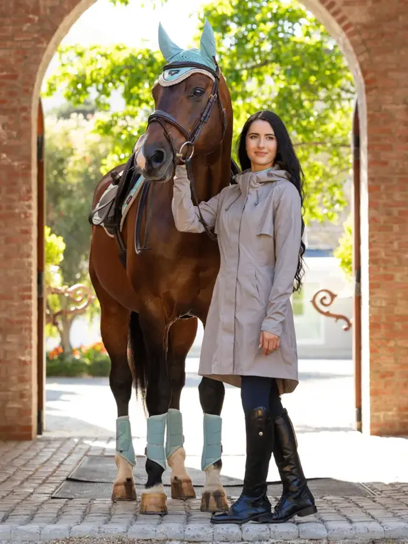 LeMieux Grace Long Rain Jacket - PECAN -4