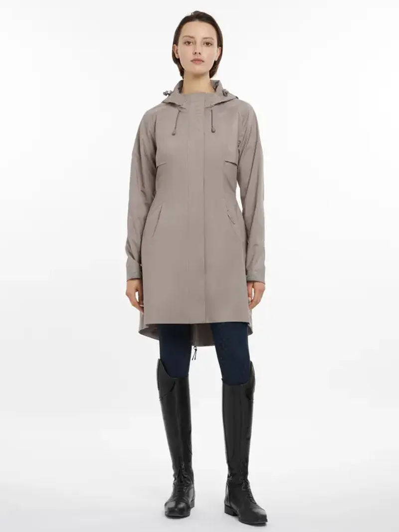 LeMieux Grace Long Rain Jacket - PECAN -2