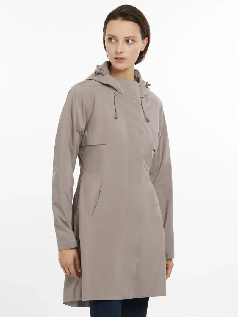 LeMieux Grace Long Rain Jacket - PECAN 