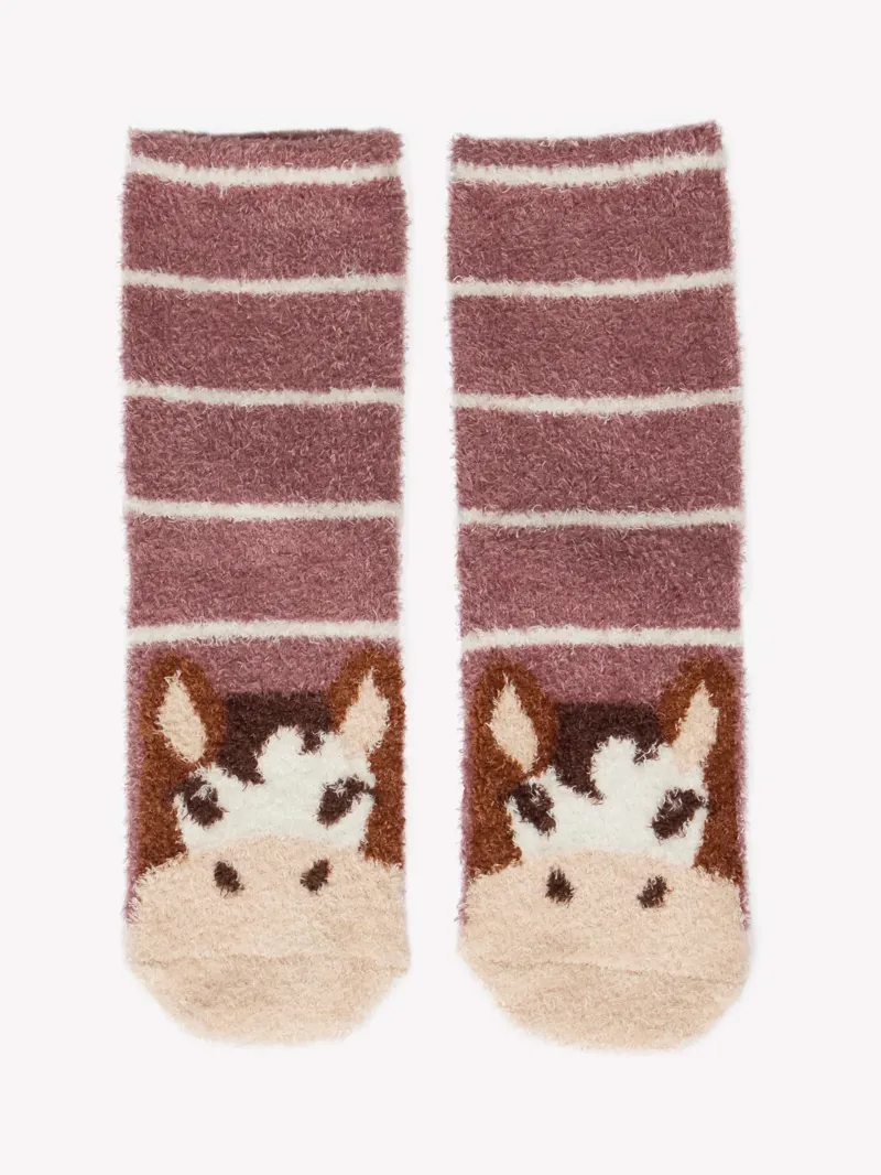 LeMieux Mini Fluffy Character Socks - DUKE 