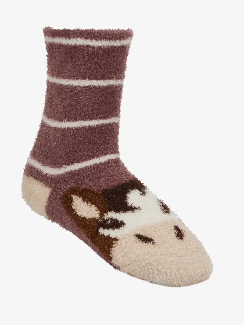 LeMieux Mini Fluffy Character Socks - DUKE -1