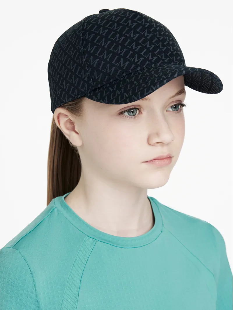 LeMieux Young Rider Polly Printed Cap - NAVY-1
