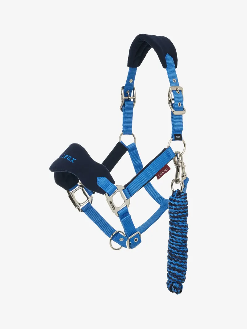 LeMieux Vogue Headcollar and Leadrope - BENETTON BLUE