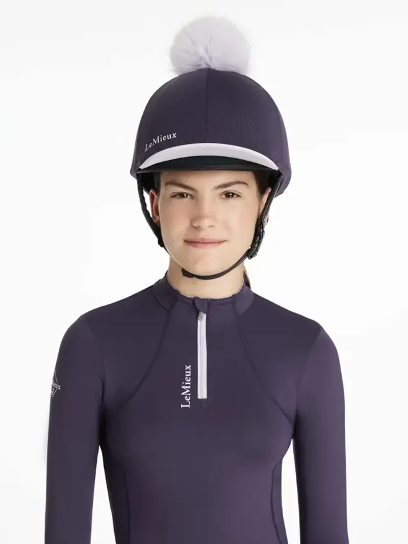 LeMieux Classique Pom Hat Silk - JUNIPER - One Size 