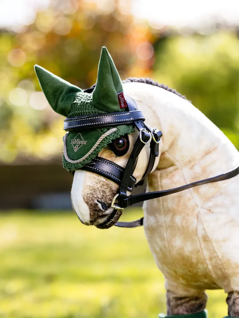 LeMieux Toy Pony Fly Hood - HUNTER GREEN -1