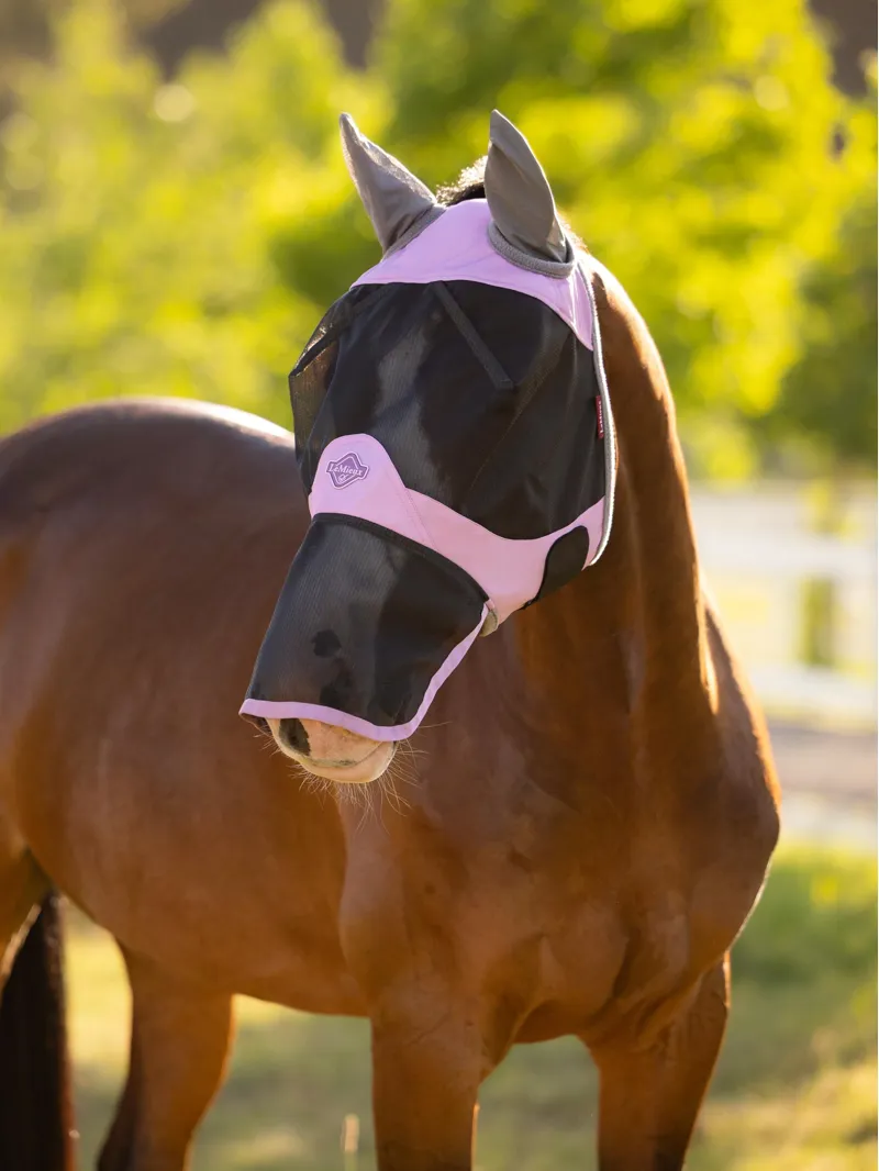 LeMieux Visor-Tek Full Fly Mask Fondant