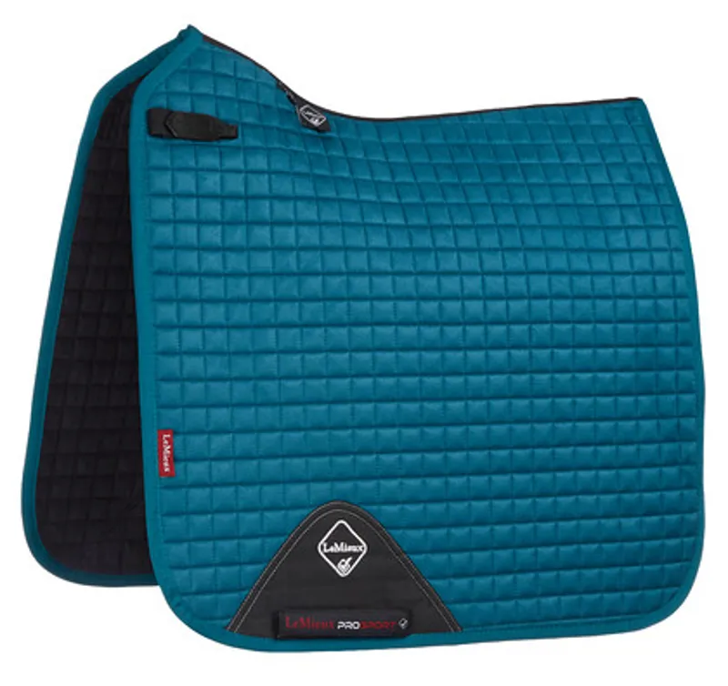 LeMieux ProSport Suede Dressage Square - PEACOCK GREEN - Large